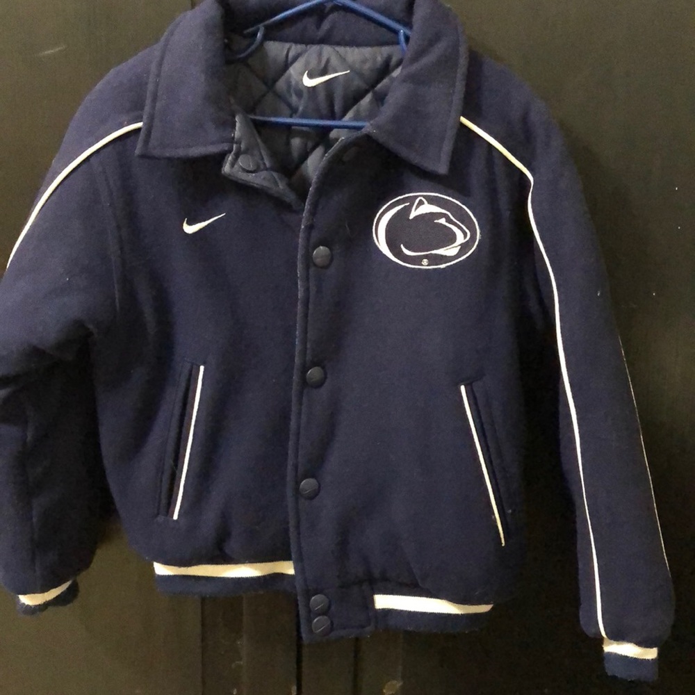 Reversible dark blue Nike Penn State kids jacket